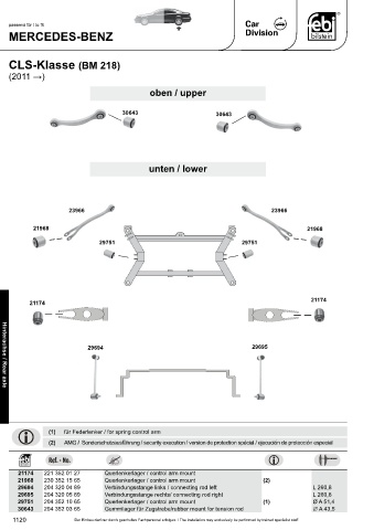 Spare parts cross-references