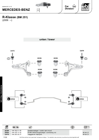 Spare parts cross-references