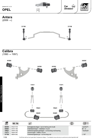 Spare parts cross-references