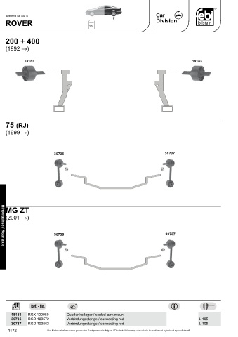 Spare parts cross-references