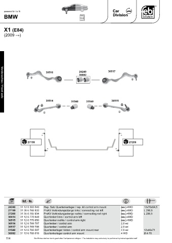 Spare parts cross-references