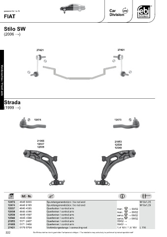 Spare parts cross-references