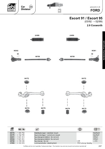 Spare parts cross-references