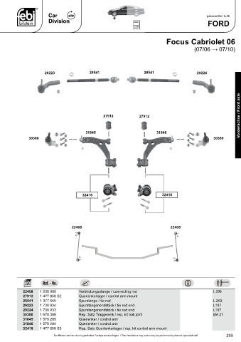 Spare parts cross-references