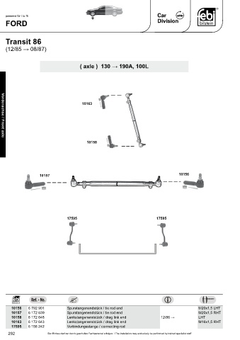 Spare parts cross-references