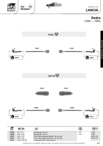 Spare parts cross-references