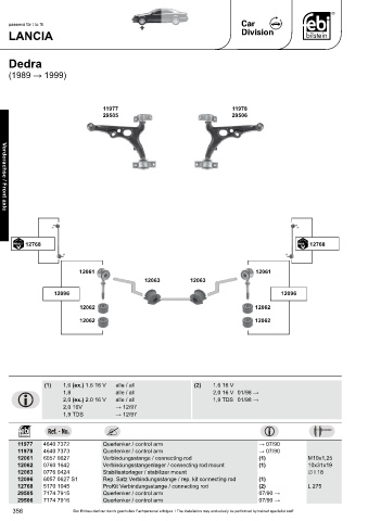 Spare parts cross-references