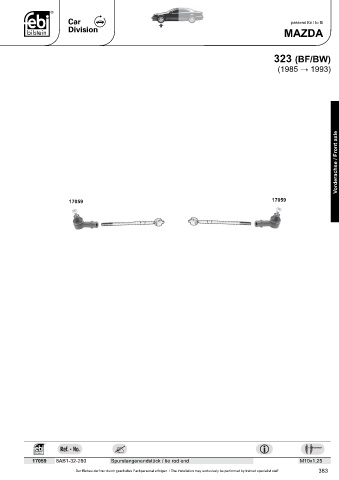 Spare parts cross-references