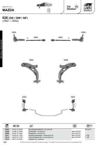 Spare parts cross-references