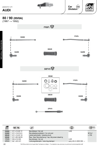 Spare parts cross-references