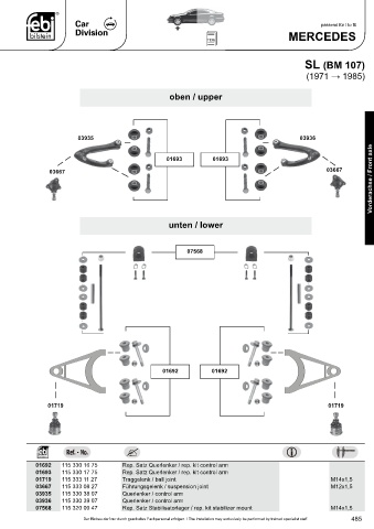 Spare parts cross-references