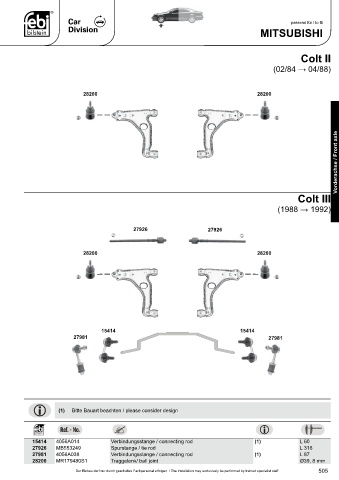 Spare parts cross-references