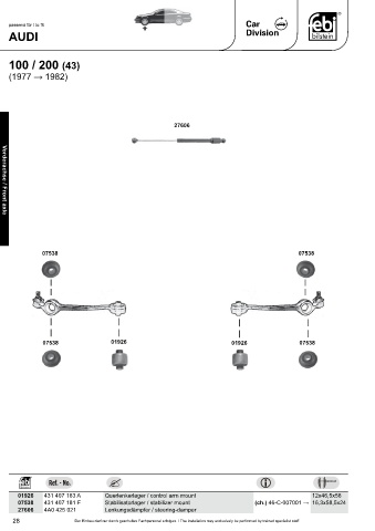 Spare parts cross-references