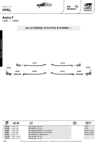 Spare parts cross-references