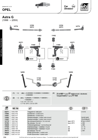 Spare parts cross-references