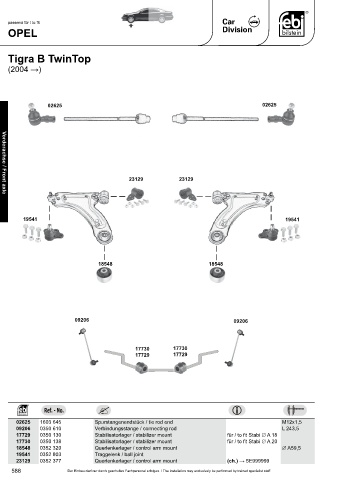 Spare parts cross-references