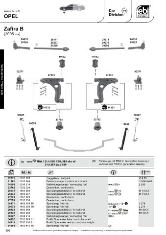 Spare parts cross-references