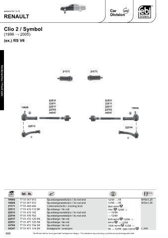 Spare parts cross-references