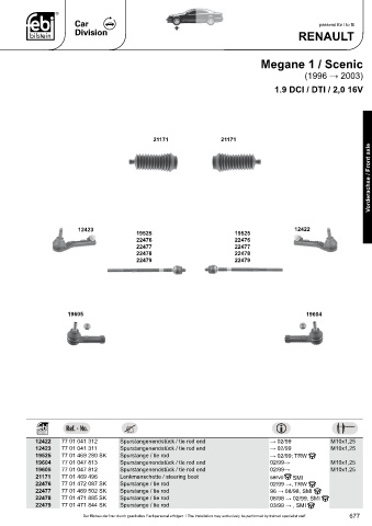 Spare parts cross-references