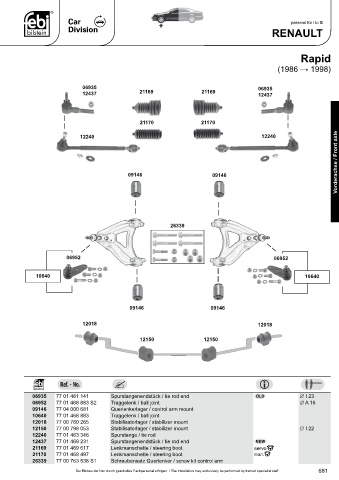 Spare parts cross-references