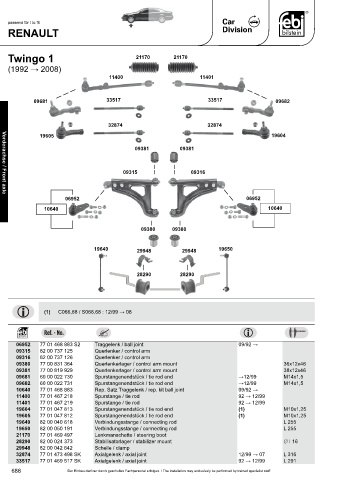 Spare parts cross-references