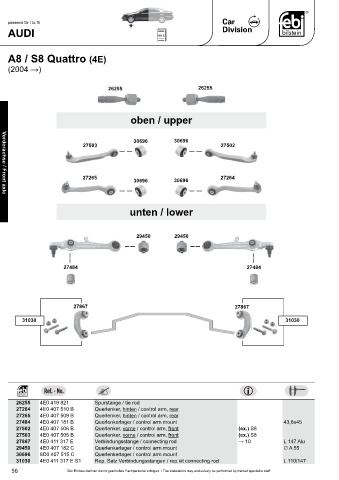 Spare parts cross-references