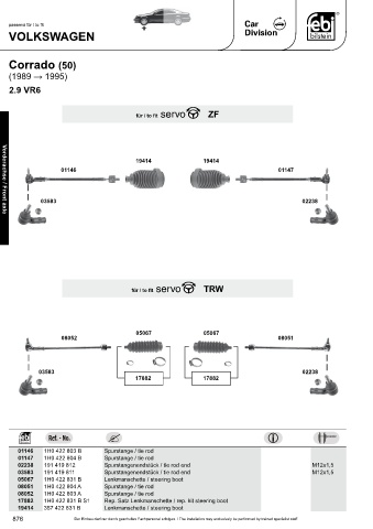 Spare parts cross-references