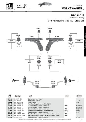 Spare parts cross-references