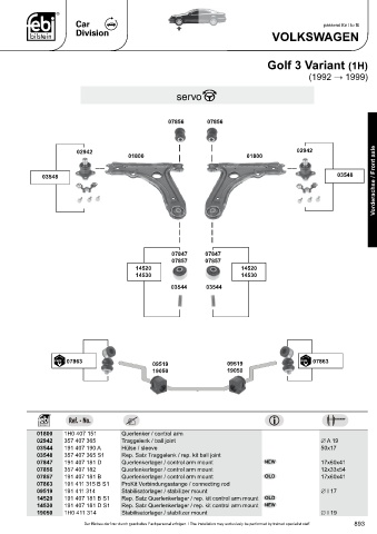 Spare parts cross-references