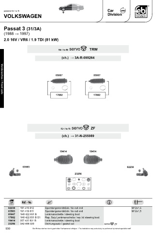 Spare parts cross-references