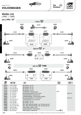 Spare parts cross-references