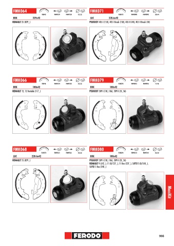 Catalogs auto parts for car and truck