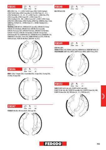 Catalogs auto parts for car and truck