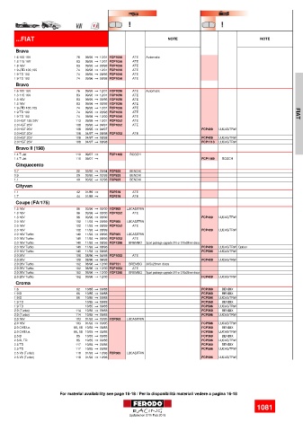 Spare parts cross-references