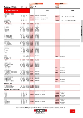 Spare parts cross-references