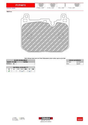 Spare parts cross-references