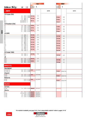 Spare parts cross-references