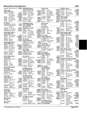 Spare parts and filters cross references