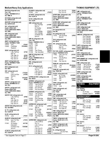 Spare parts and filters cross references