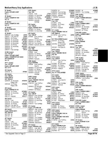 Spare parts and filters cross references