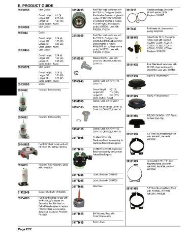 Spare parts and filters cross references