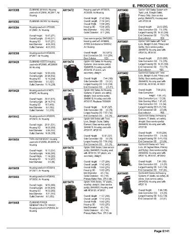 Spare parts and filters cross references