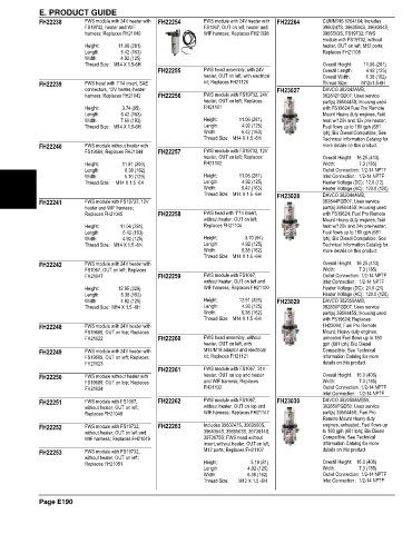 Spare parts and filters cross references