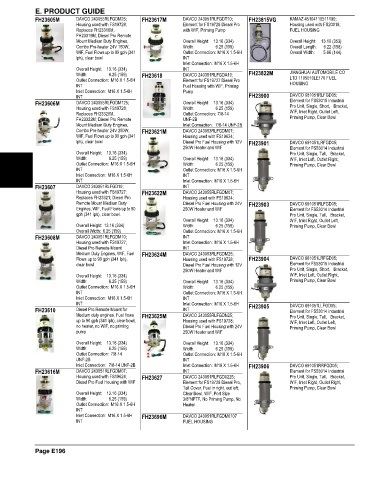 Spare parts and filters cross references