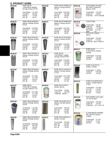 Spare parts and filters cross references