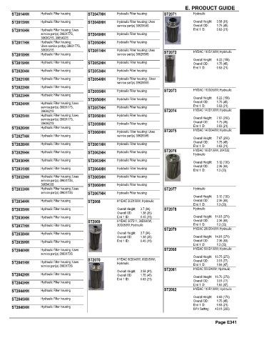 Spare parts and filters cross references