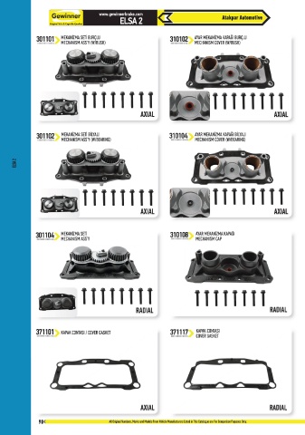 Catalogs auto parts for car and truck