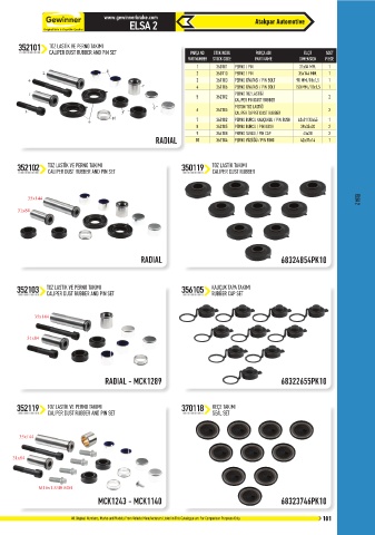 Catalogs auto parts for car and truck