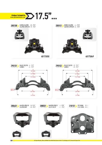 Catalogs auto parts for car and truck