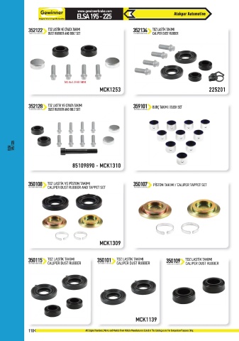 Catalogs auto parts for car and truck